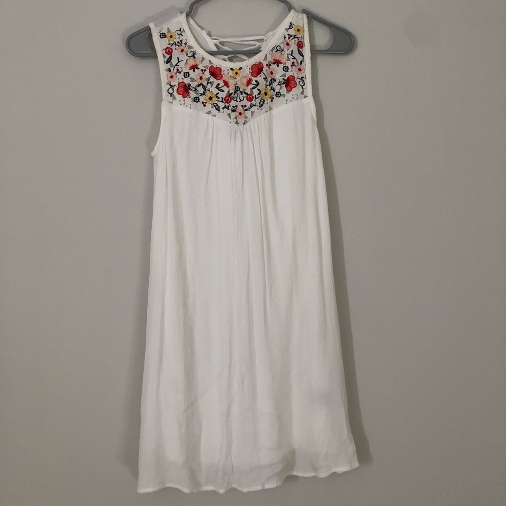 White embroidered sundress